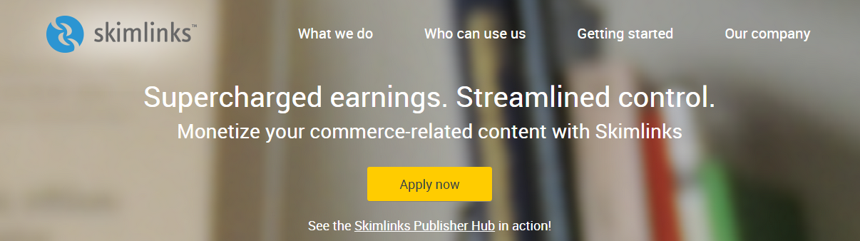 Skimlinks Affiliate marketing made easy