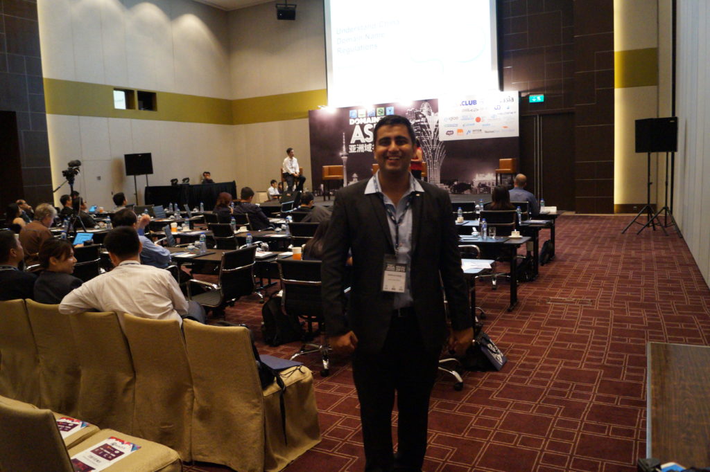Siddhant Satija Domainfest 2015 Macau
