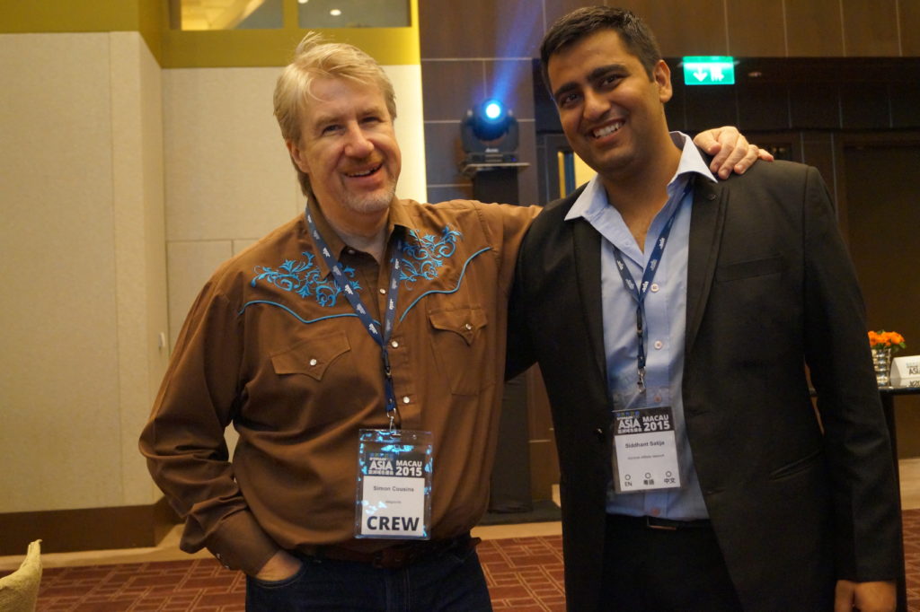 Simon Cousins Siddhant satija Domainfest Macau