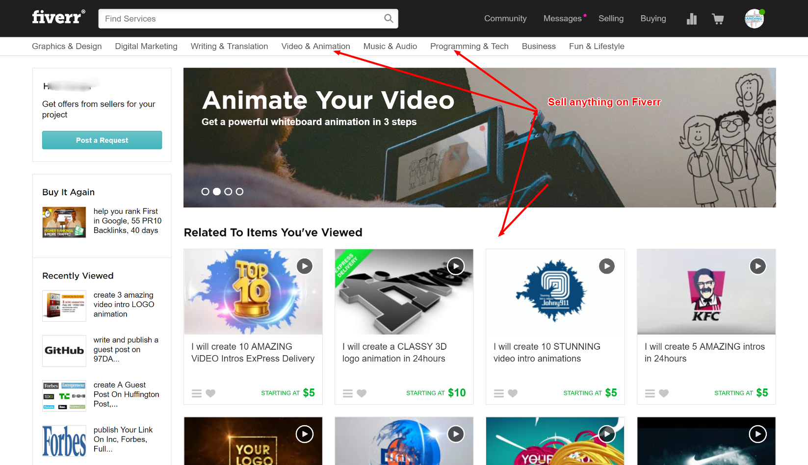 Fiverr Selling- How to Make Money With Fiverr