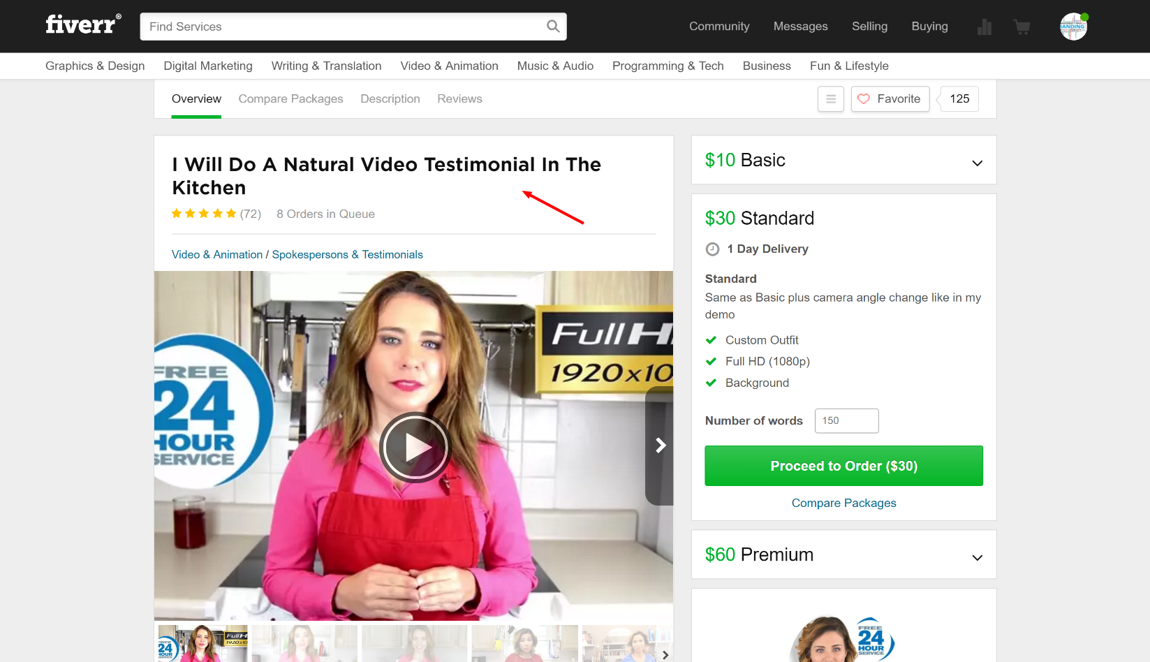 Video testimonials