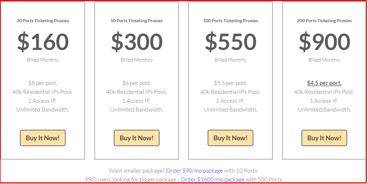 StormProxies Review- Ticketing Proxies