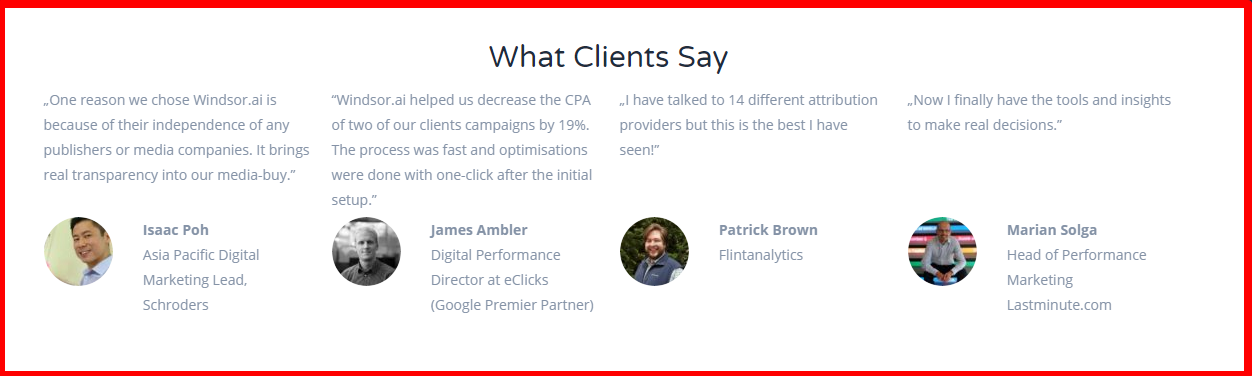 windsor-ai - Testimonials