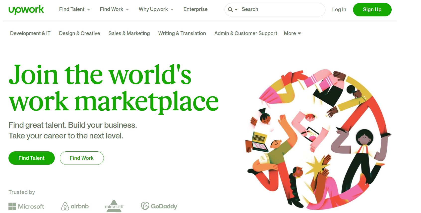 Upwork - Website For Freelance Content Writer