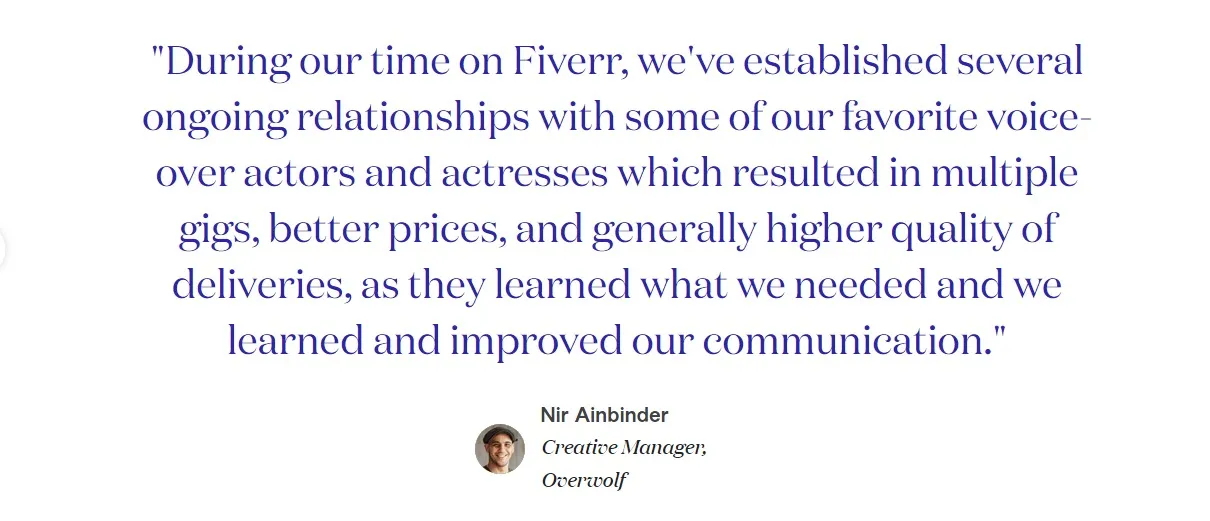 Fiverr- User Reviews