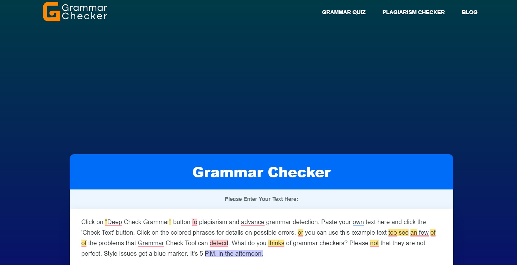 GrammarChecker