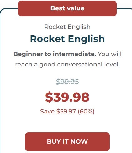 Rocket Langues Prix nouveau