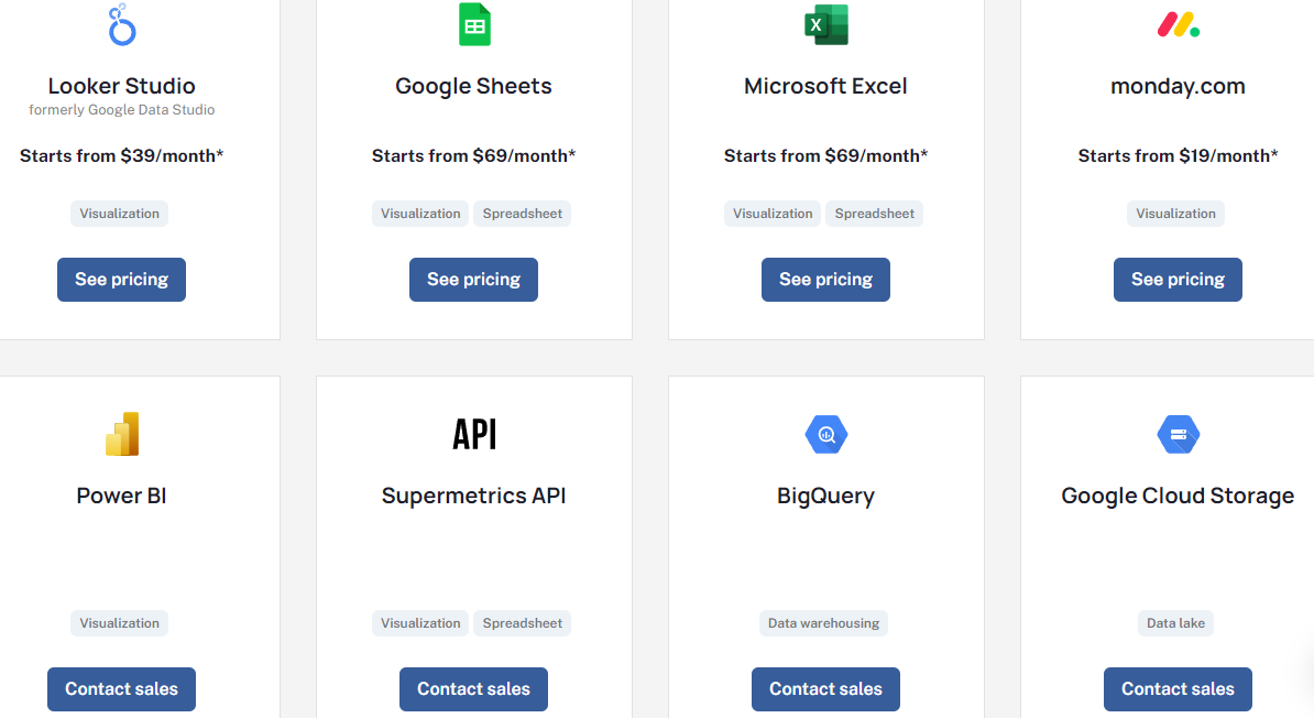 Supermetrics Pricing