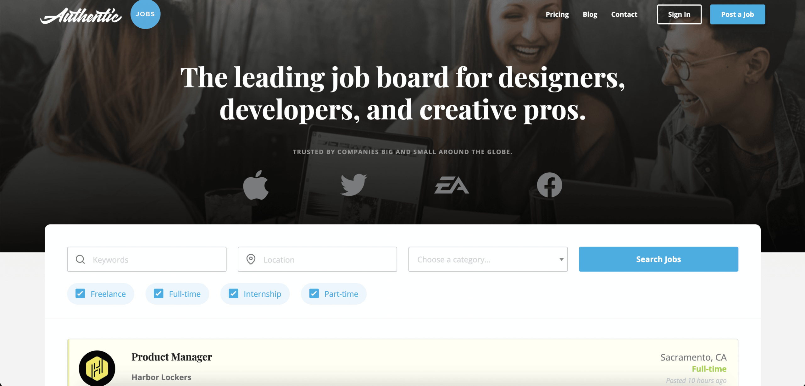 authentic jobs