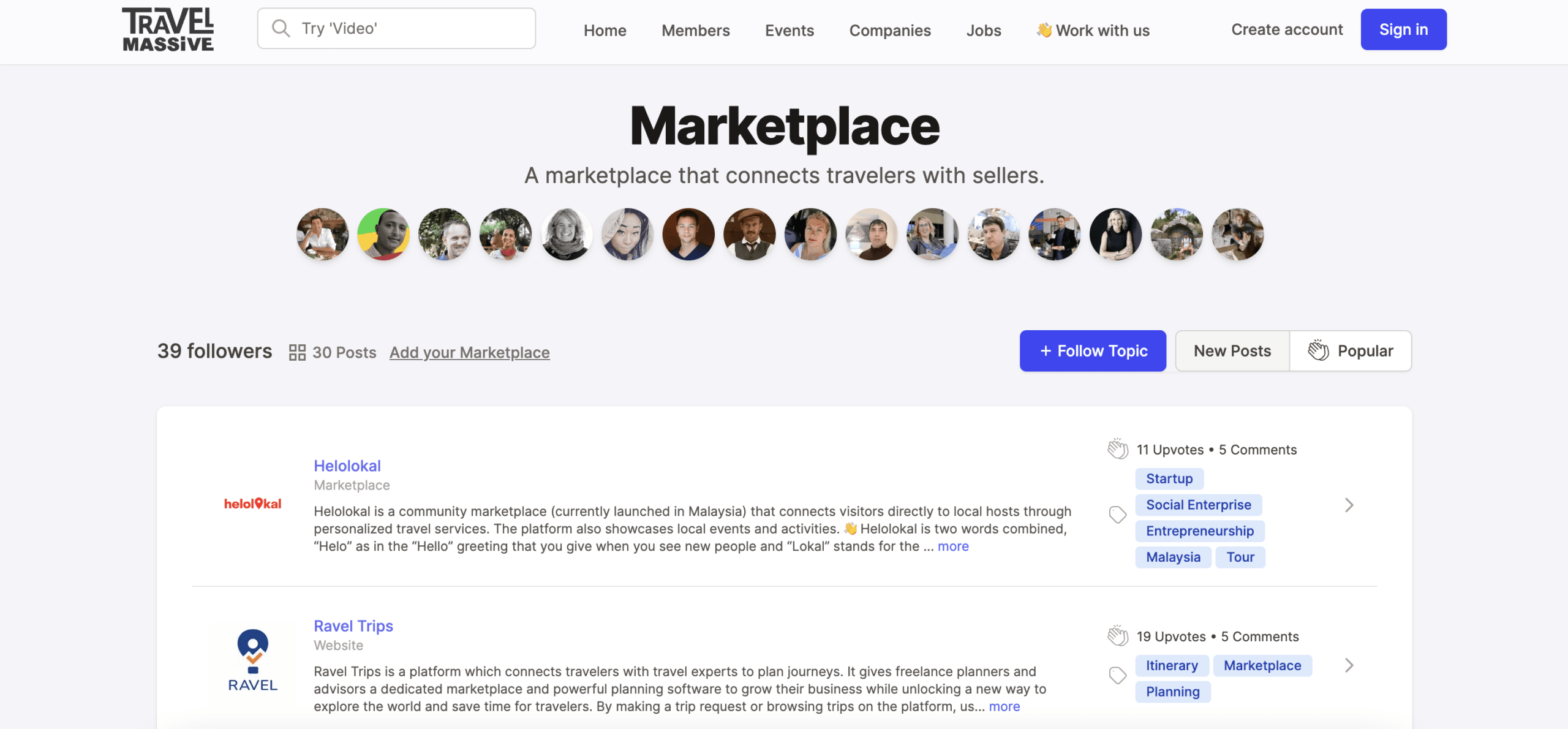 massive travel marketplace
