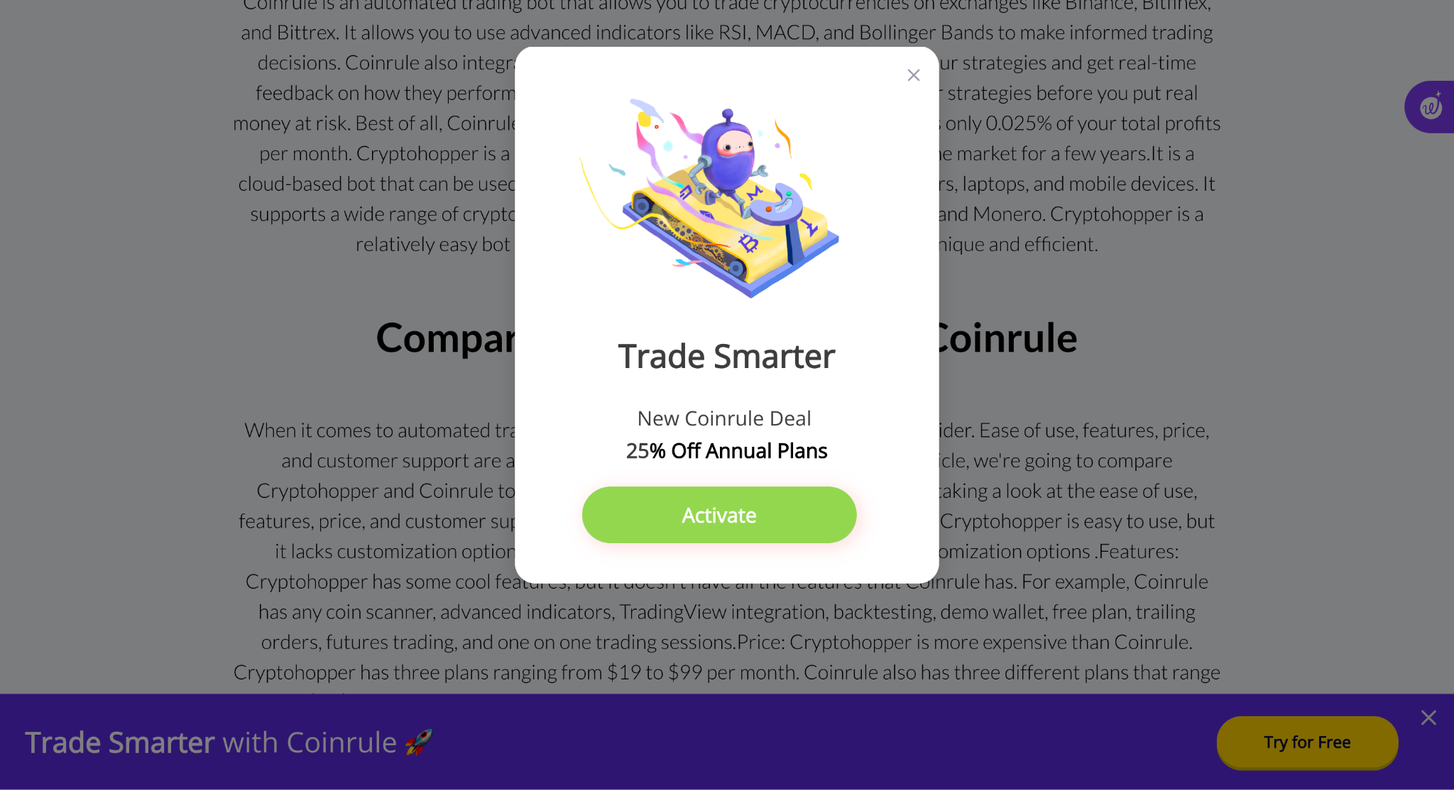 Programa de afiliados de Coinrule: aprenda cómo ganar dinero