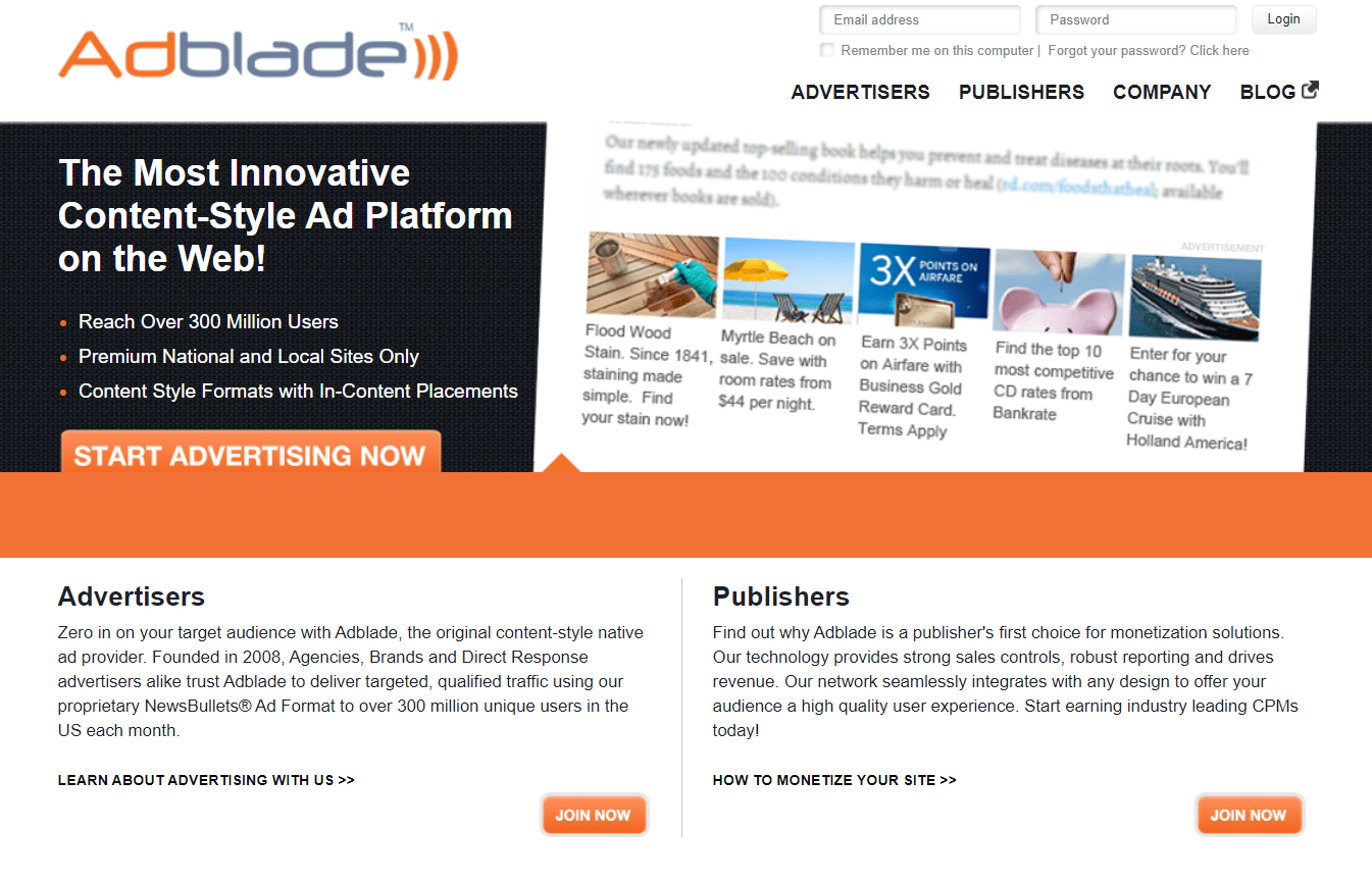 Adblade best adsense alternative online