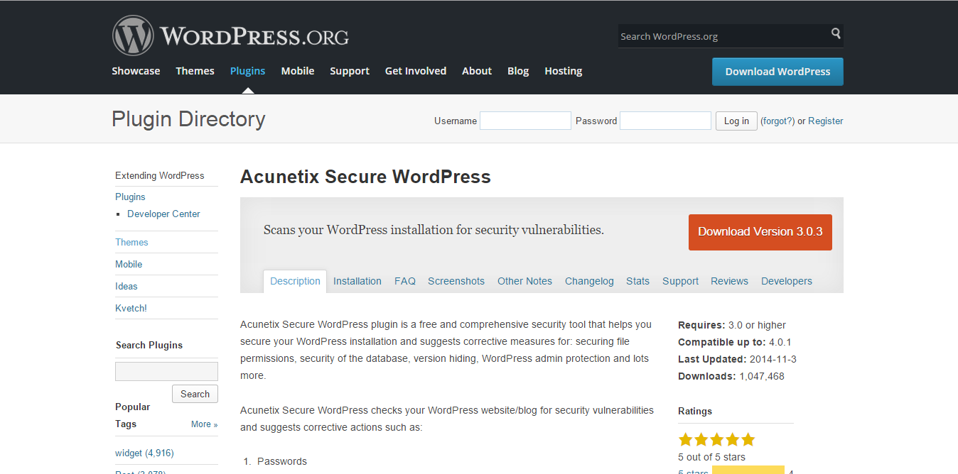 Secure WordPress Plugin