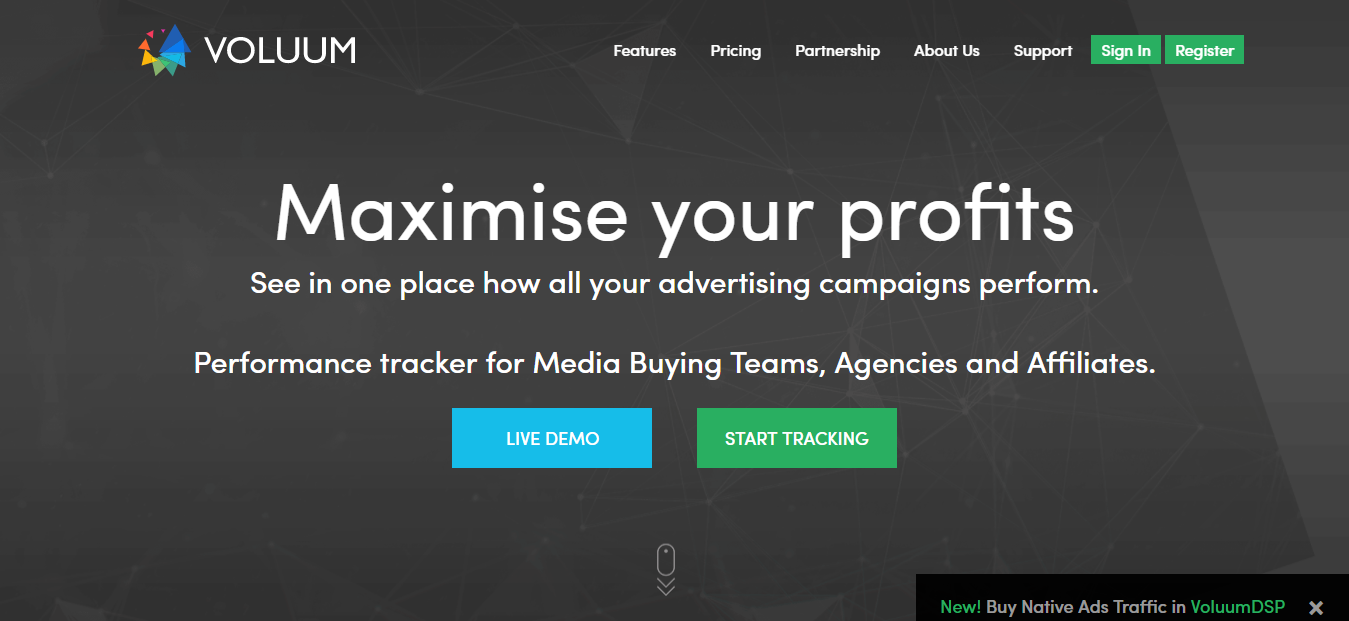 Voluum - Thrive Affiliate Tracker Alternatives
