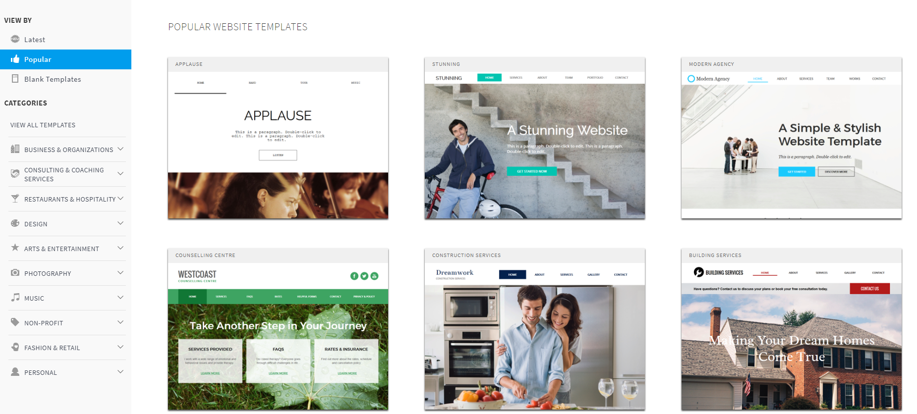  Doteasy Review- Hundreds Of Templates