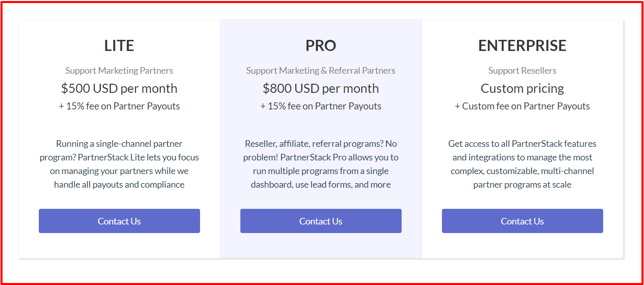 PartnerStack - Pricing