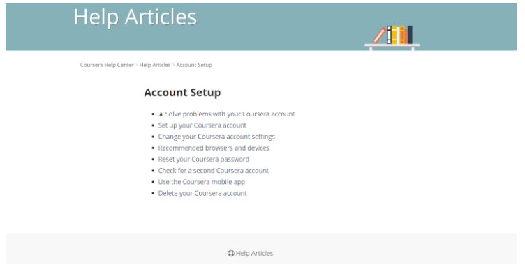 Coursera Account Setup