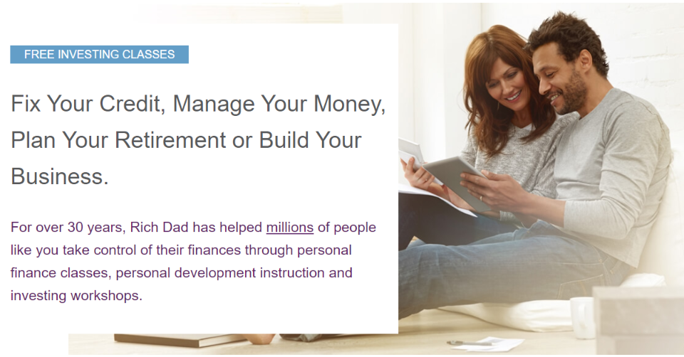  Rich Dad Poor Dad -Free Investing Classes 
