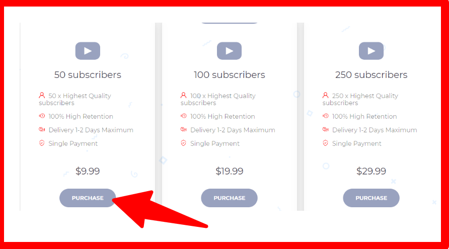  Pricing Chart