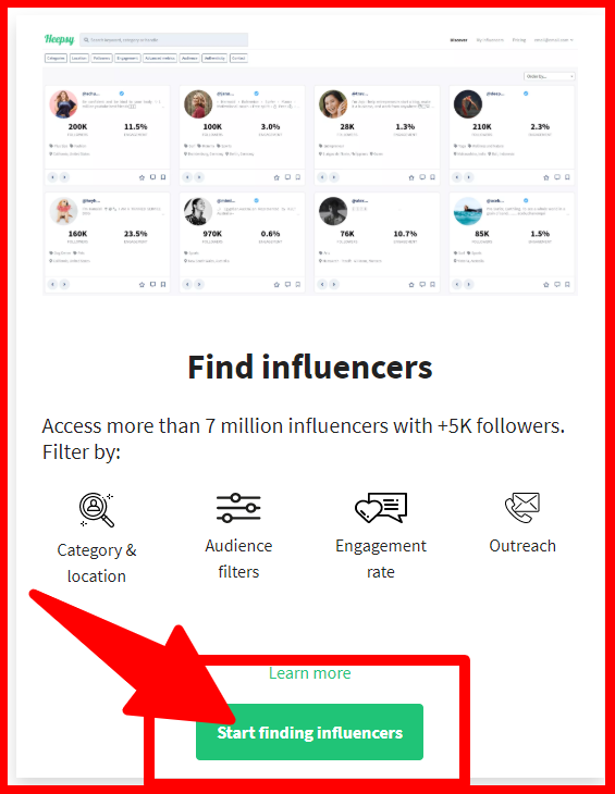 Heepsy_Find_influencers
