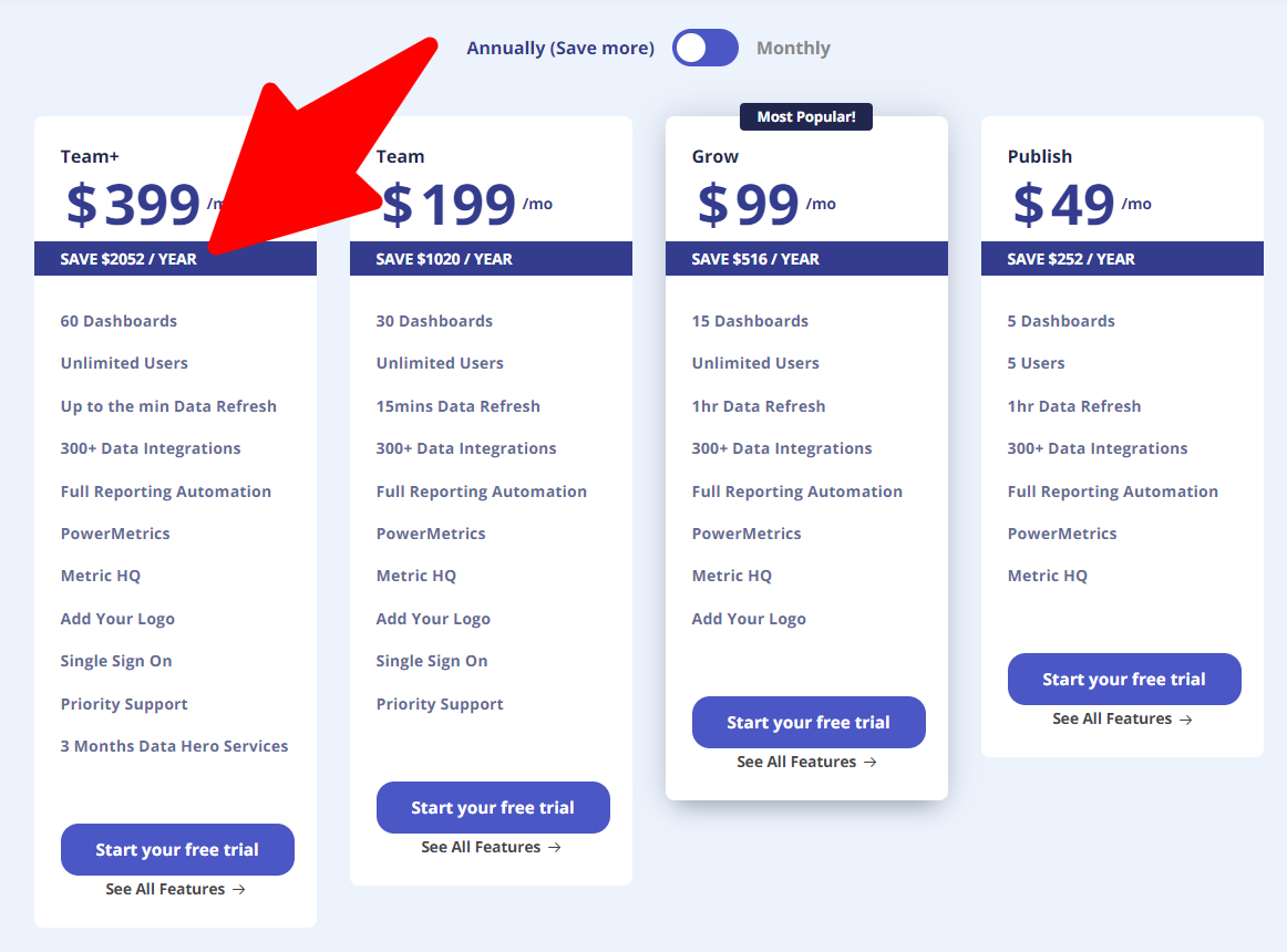 Pricing-Klipfolio