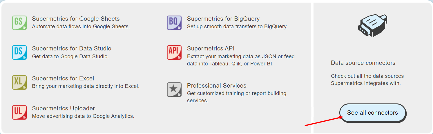 Supermetrics Features and benefits