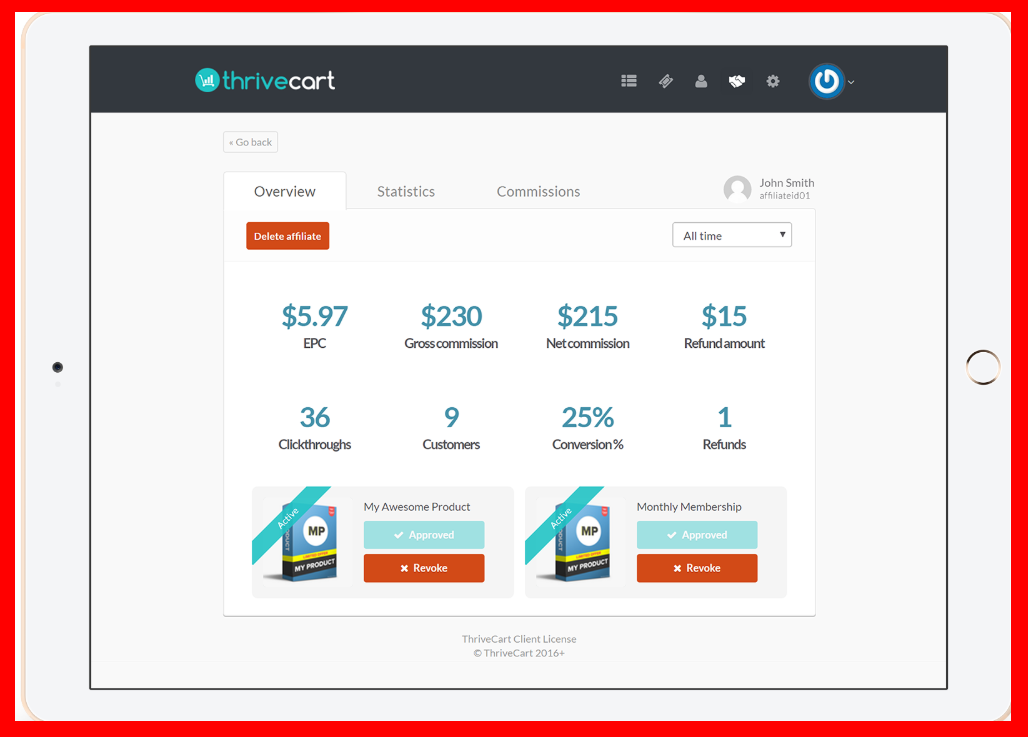 ThriveCart - Managment