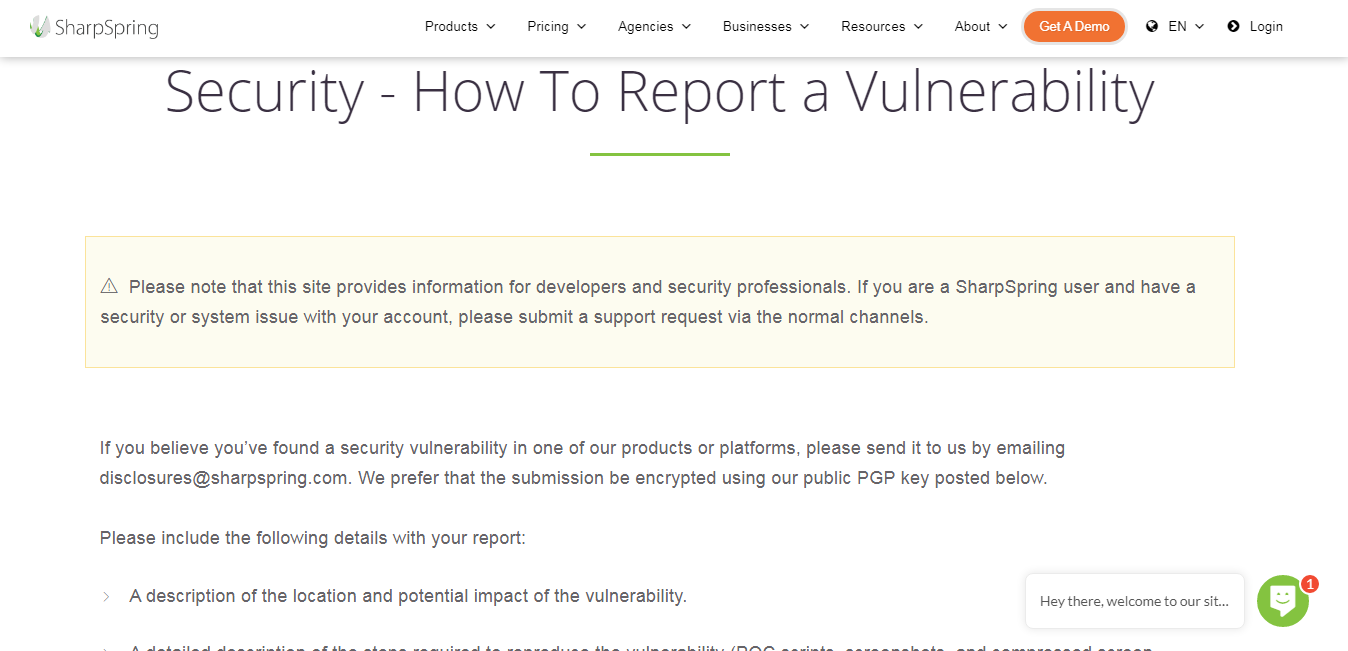 security- sharpspring vs salesforce