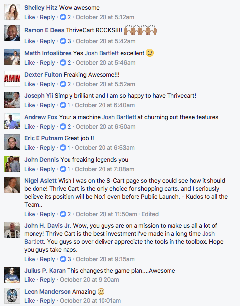 thrivecart vs woocommerce facebook reviews