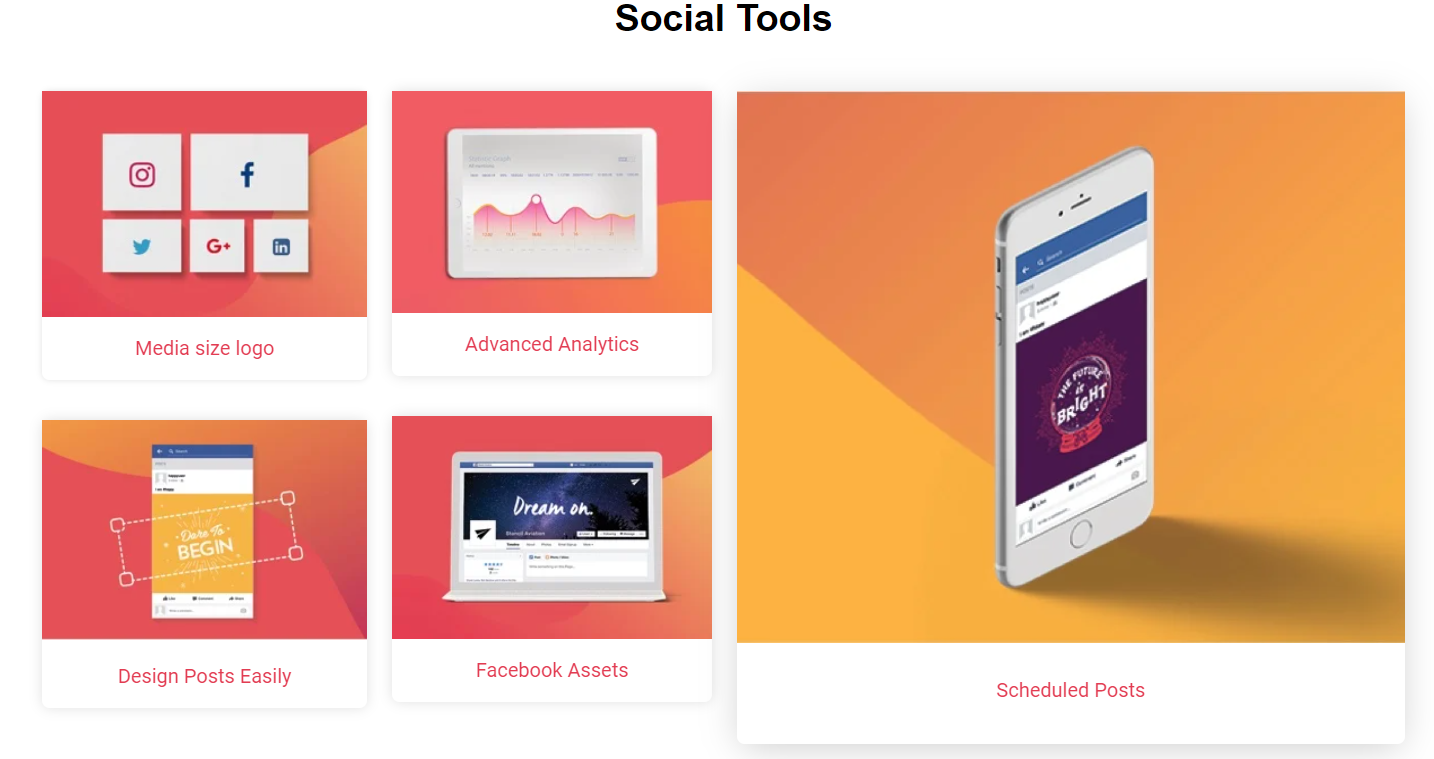 Tailor-Brands - Social Tools