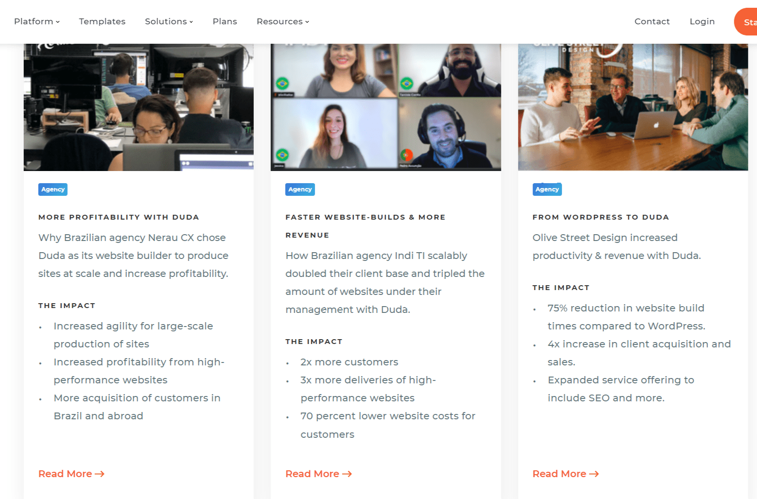 Success Stories Duda- Simvoly vs Duda