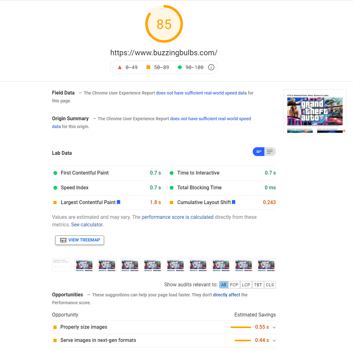 Passed Audits buzzing bulbs - SEO Audit