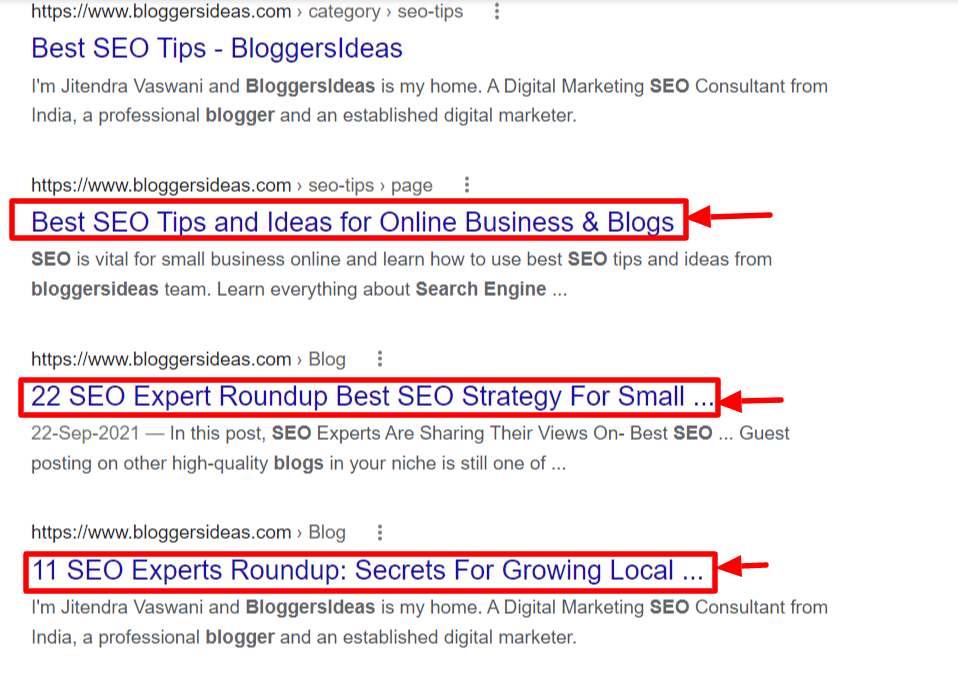unique seo title