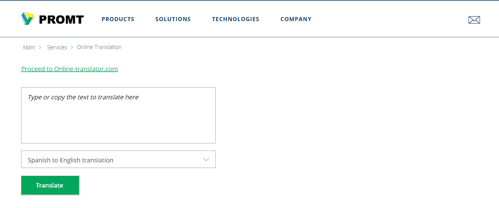 promt online translator