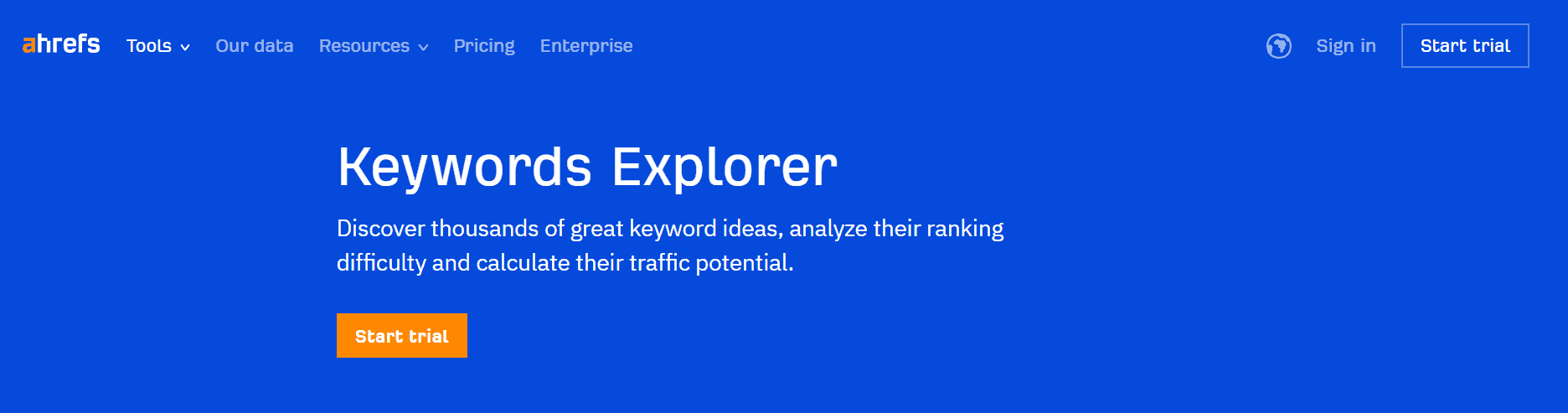 Ahref keyword Explorer